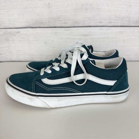 Vans Unisex Off The Wall 751505 Blue Casual Shoes Sneakers Junior Sz 6 | W 7.5 - Picture 4 of 9